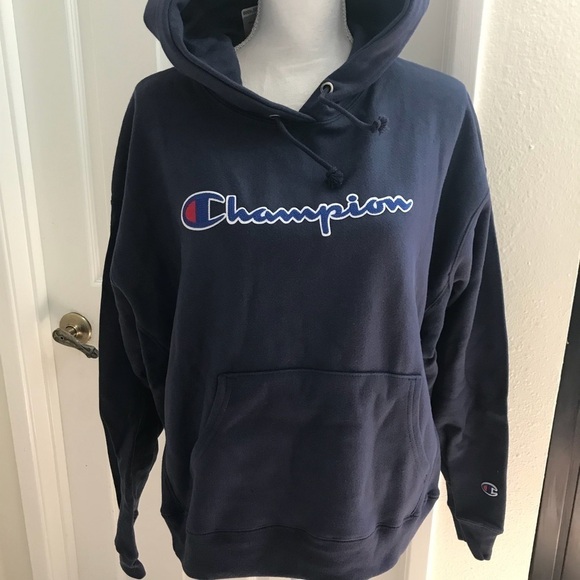 Champion Reverse Weave Chain Stitch Logo Hoodie XL - Picture 5 of 7